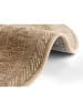 NORTHRUGS Indoor-/ Outdoor-Teppich "Almendro" in Hellbraun/ Weiß