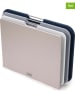 JosephJoseph 4tlg. Schneidebrett-Set "Nest" in Silber/ Blau