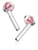 SWEET ACCESS Draadloze Bluetooth in-ear hoofdtelefoon wit/lichtroze