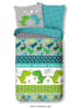 Good Morning Beddengoedset "Dinosaur" groen/turquoise