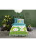 Good Morning Beddengoedset "Dinosaur" groen/turquoise