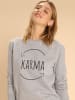 WOOOP Sweatshirt "Karma" in Grau