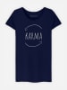 WOOOP Shirt "Karma" in Dunkelblau