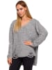 made of emotion Sweter w kolorze szarym