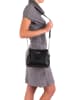 Anna Morellini Leder-Umhängetasche in Schwarz - (B)17 x (H)22 x (T)10 cm