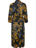 Kaffe Kleid "Milana" in Schwarz/ Blau/ Gelb