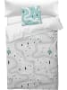 NORKIDS Beddengoedset "Road" grijs/groen