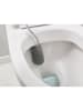 JosephJoseph Toiletborstel "Flex Stell" zilverkleurig/wit - (B)12,5 x (H)42,8 x (D)8,9 cm