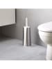 JosephJoseph Toiletborstel "Flex Stell" zilverkleurig/wit - (B)12,5 x (H)42,8 x (D)8,9 cm