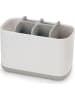 JosephJoseph Zahnbürstenhalter "Easy-Store" in Weiß/ Grau - (B)17 x (H)13 x (T)9 cm