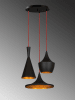 Opviq Hanglamp "Elmas" zwart/goudkleurig - Ø 51 cm