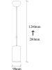Opviq Hanglamp "Kem" zwart - Ø 9 cm