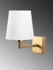 Opviq Wandlamp "Profil" goudkleurig/wit - (B)18 x (H)30 cm