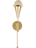Opviq Wandleuchte "Sarmal" in Gold - (B)13 x (H)52 cm