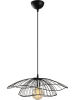 ABERTO DESIGN Lampa wisząca w kolorze czarnym - wys. 30 x Ø 50 cm