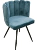 Rétro Chic 2er-Set: Sessel "Ariel" in Blau - (B)52,5 x (H)79,7 x (T)50,5 cm
