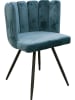 Rétro Chic 2er-Set: Sessel "Ariel" in Blau - (B)52,5 x (H)79,7 x (T)50,5 cm
