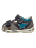 Primigi Leder-Halbsandalen in Taupe/ Dunkelblau