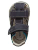 Primigi Leder-Halbsandalen in Taupe/ Dunkelblau