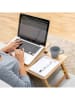 InnovaGoods Laptoptisch in Hellbraun - (B)53,5 x (H)21 x (T)34 cm