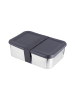 BergHOFF Lunchbox in Schwarz/ Silber - (B)21,5 x (H)7 x (T)14,5 cm