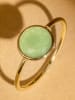 DIAMANTA Gouden ring "Aliyan" met jade