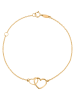 L instant d Or Gold-Armkette "Duo d'amour"
