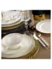 Hermia 24-delig combiservies wit/goudkleurig