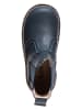 kmins Leder-Chelsea Boots in Dunkelblau