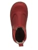 Kmins Leder-Chelsea Boots in Rot