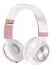 SWEET ACCESS Bluetooth-On-Ear-Kopfhörer in Weiß/ Rosa