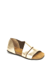 Comfortfusse Leren sandalen goudkleurig
