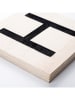 ABERTO DESIGN Kunstdruk op hout "Scrabble Set 4" - (B)95 x (H)95 cm
