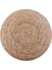 Ethnical Life Hocker in Hellbraun/ Creme - (H)43,5 x Ø 29 cm