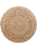 Ethnical Life Pouf in Hellbraun/ Creme - (H)41 x Ø 35,5 cm