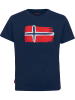 Trollkids Koszulka funkcyjna "Oslo" w kolorze granatowym