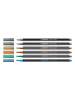 STABILO Premium Metallic-Filzstifte "STABILO Pen 68 - Metallic" - 6 Stück