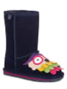 EMU Leder-Winterboots "Owl" in Dunkelblau/ Bunt