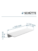 Schütte Duschablage in Weiß - (L)35 x (B)5 cm