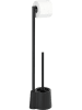 Wenko Toiletborstelgarnituur "Avola" zwart - (H)66,5 cm
