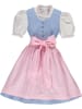 Turi Landhaus Dirndl "Amy" in Hellblau/ Rosa
