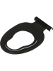 Tiger Toiletbril met kinderzitje "Tulsa" zwart - (L)45 x (B)37 cm