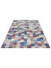 Elle Decoration Laagpolig tapijt "Manosque" blauw/crème