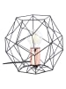 Brilliant Tafellamp "Synergy" zwart/koperkleurig - (H)18,5 cm