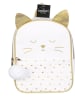 The Home Deco Kids Rugzak wit/goudkleurig - (B)22 x (H)28 x (D)15 cm