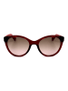 Liu Jo Damskie okulary przeciwsłoneczne w kolorze czerwono-jasnobrązowym