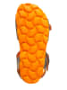 billowy Sandalen in Khaki/ Orange