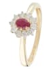 CARATELLI Gold-Ring "Joal" mit Diamanten