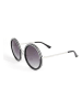 Guess Damskie okulary przeciwsłoneczne w kolorze srebrno-czarnym