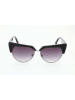 Karl Lagerfeld Damskie okulary przeciwsłoneczne w kolorze srebrno-czarno-fioletowym